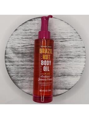 Trader Joe's Brazil Nut Body Oil Full Size 4 fl oz BRAND NEW - RARE